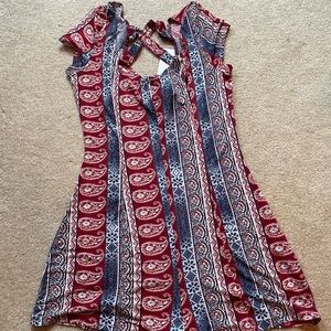 Red, white & blue romper